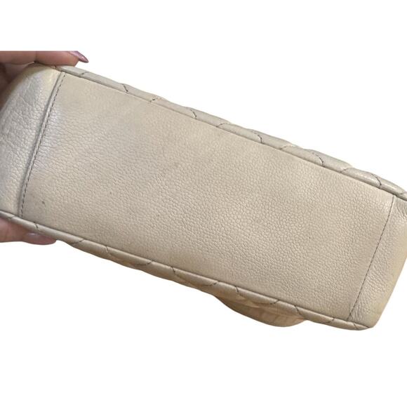 Chanel Caviar Leather Petite Shopping Tote (PST) Ivory Authenticated - Picture 6 of 14